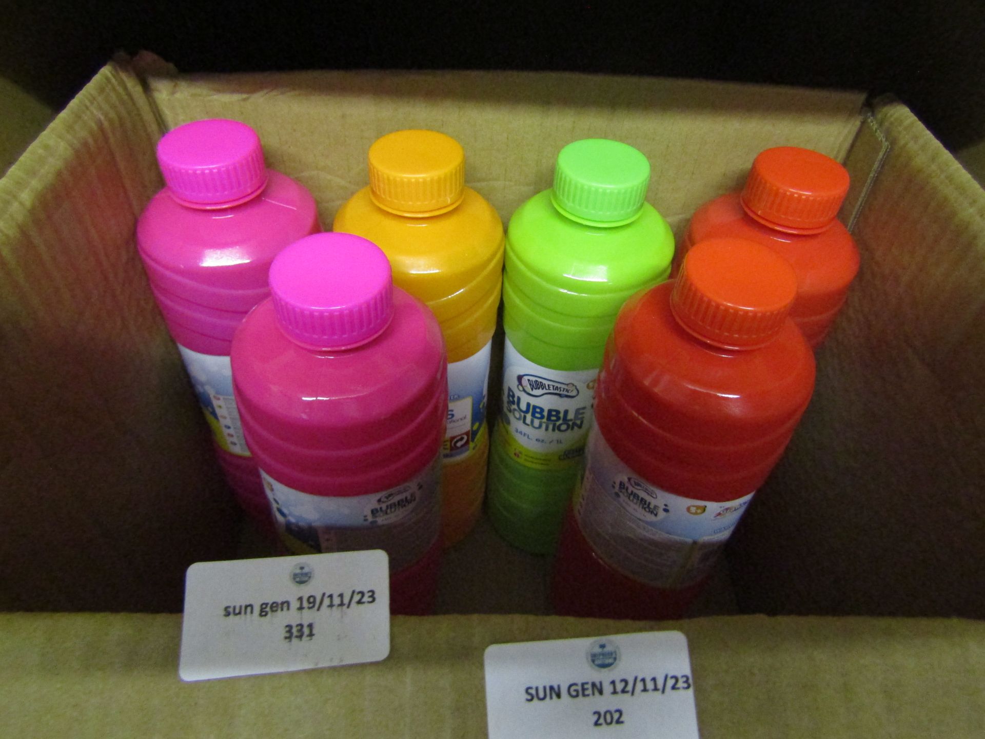 6 X Bottles of Bubble Solution 1lt Look Unopened