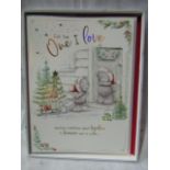 4 X Me-To_You Christmas Cards ( For The One I Love ) Approx Size 25 X 30 CM New & Boxed