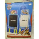 Paw Patrol Colouring Set With Chalk Easel With Drawing Board Marker & Sponge Unchecked & Boxed