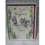 4 X Me-To-You Christmas Cards ( To My Wonderful Boyfriend ) Approx Size 30 X 25 CM New & Boxed