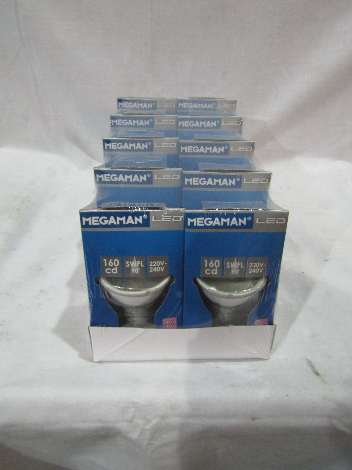 PK of 10 Megaman 4W 33w GU10 Cool White New & Packaged