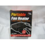 Portable Fan heater 12V 200W ( Plugs into Cigarette Lighter Socket )