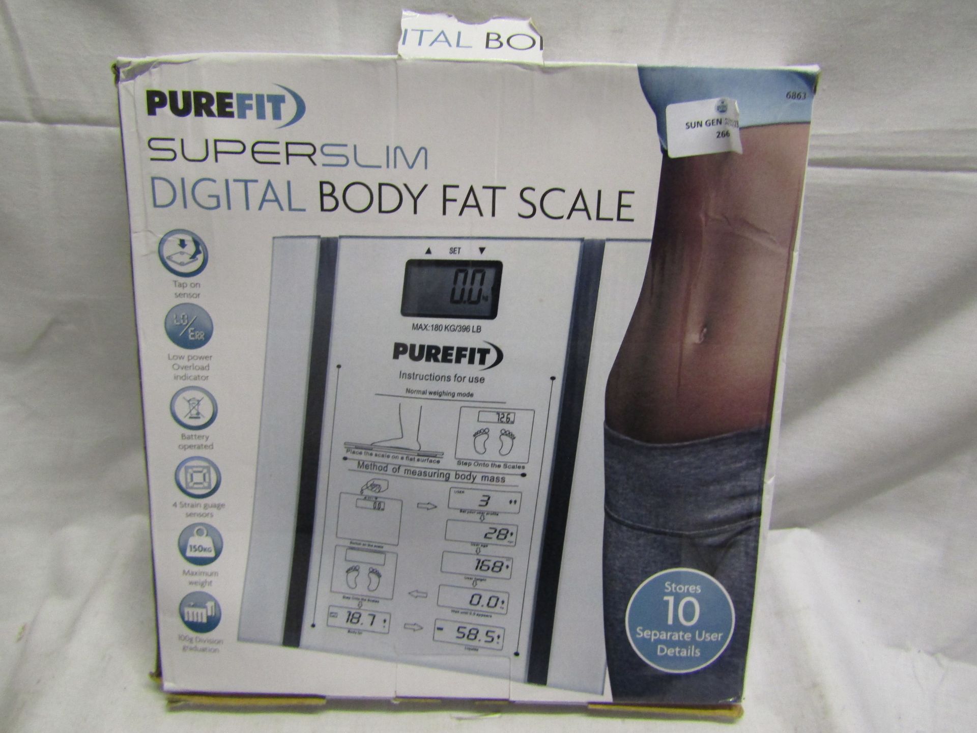 Digital Body Fat Scales Unchecked & Boxed
