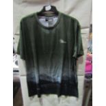 Burtons Menswear Khaki Slim Plustall Mountain T-Shirt XXX/L new & Packaged