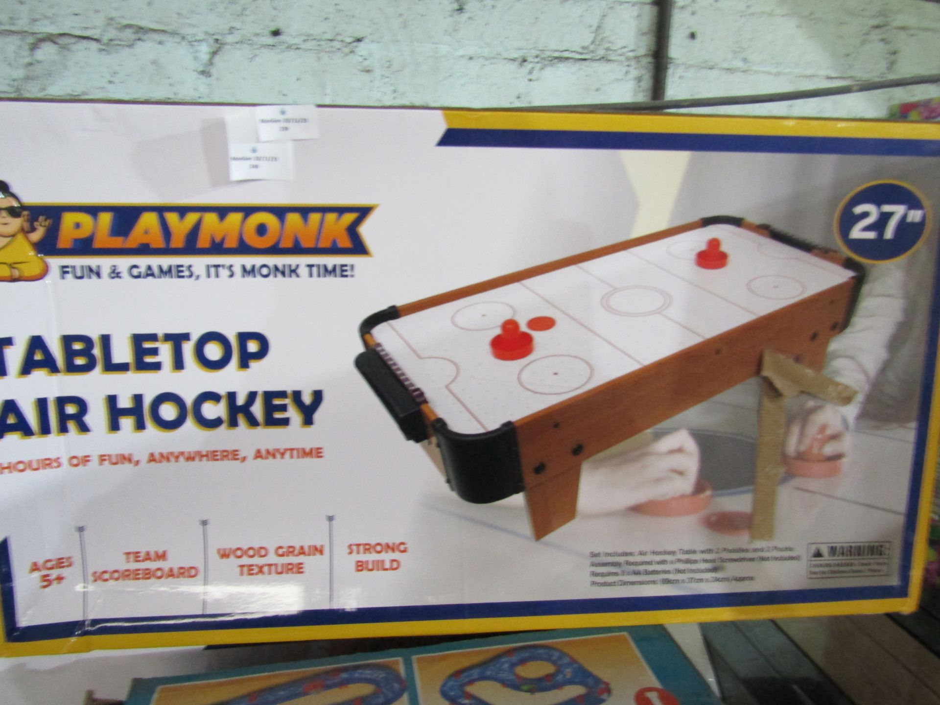 Playmonk - 27" Air Hockey Table - Boxed.