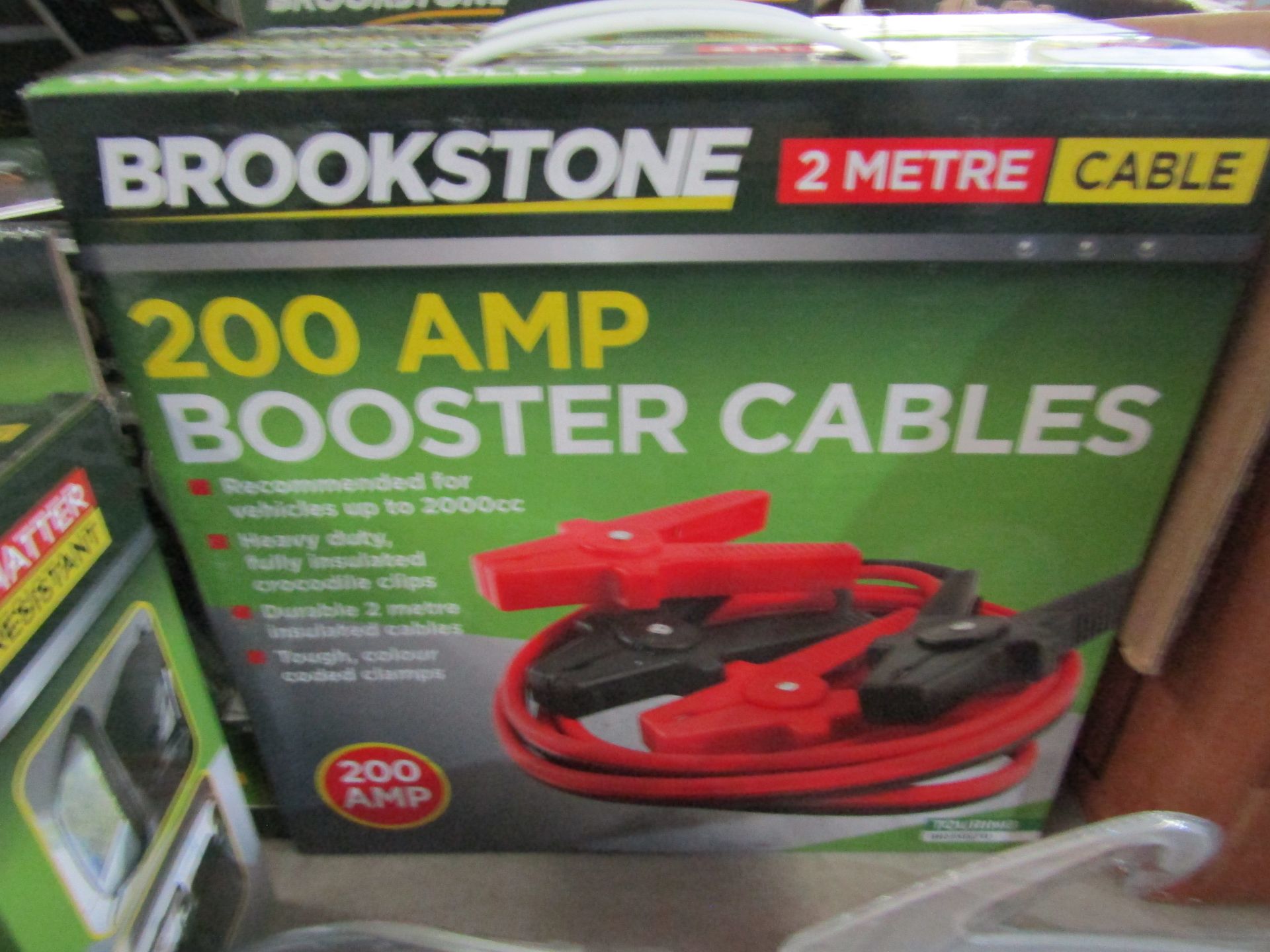 Brookstone - 200Amp Booster Cables 2m - New & Boxed.