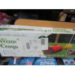 2x MyGarden - Wooden Croquet Sets - Unchecked, Boxes Damaged.