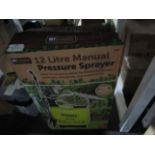 MyGarden - 12L Manual Pressure Sprayer - Unchecked & Boxed.