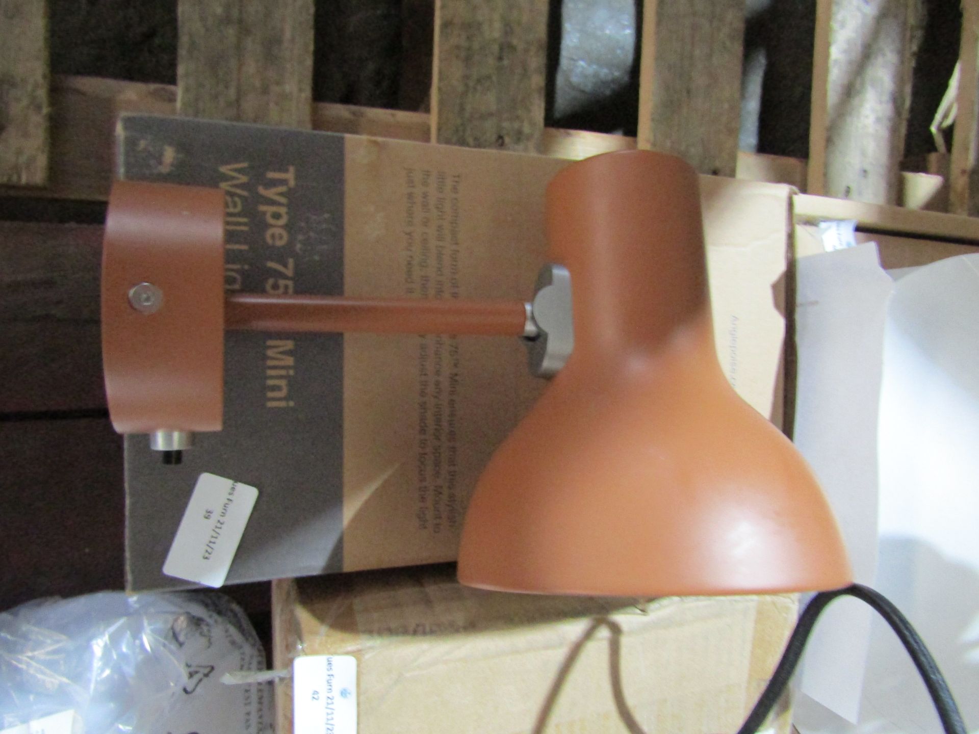 Heal's Type 75 Mini Wall Light in Sienna by Margaret Howell RRP 100
