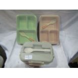 3 X Lunch Boxes ( See Image )