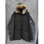 Tommy Hifiger faux fur hooded parka jacket in Black size 4XL, new, RRP œ375