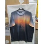 48X Burton Menswear Black Slim Pt New York Fade T Shirt Size 3XL New & Packaged.