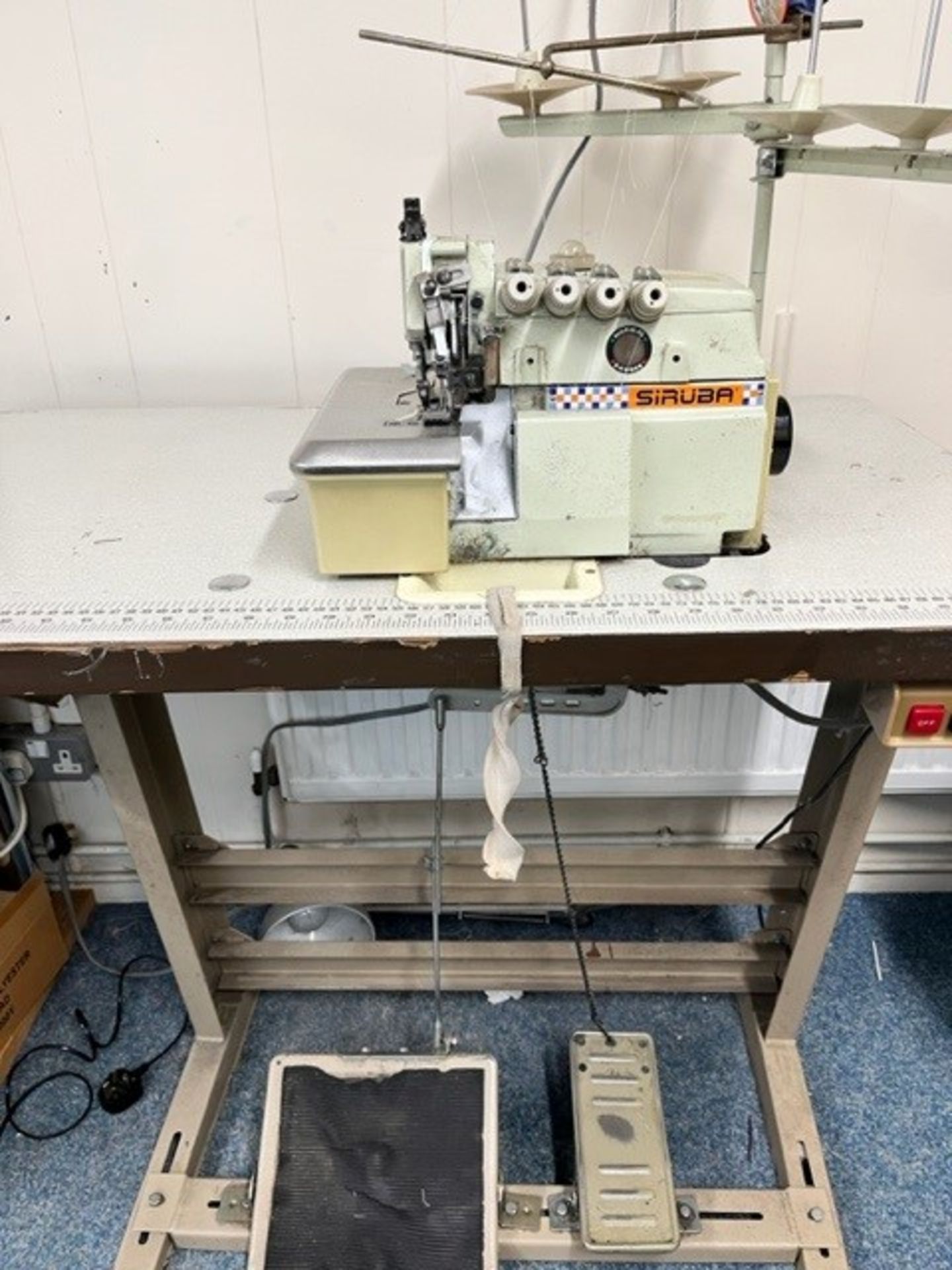 No VAT Siruba 4 thread overlocker £200, was working up to the recent closure of the sewing - Image 2 of 2