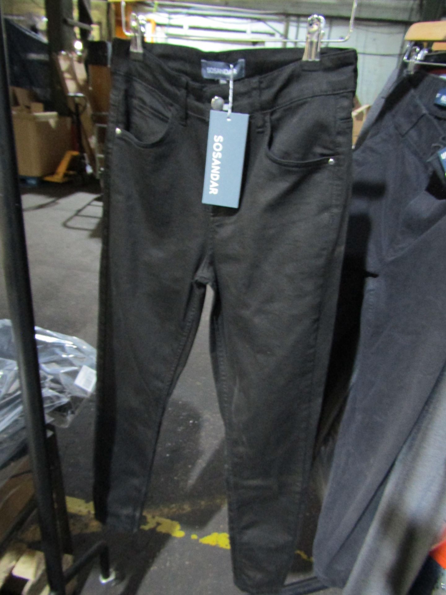 Sosandar ladies black perfect skinny jeans, new, size 10 Short, RRP œ55 at Marks and Spencers