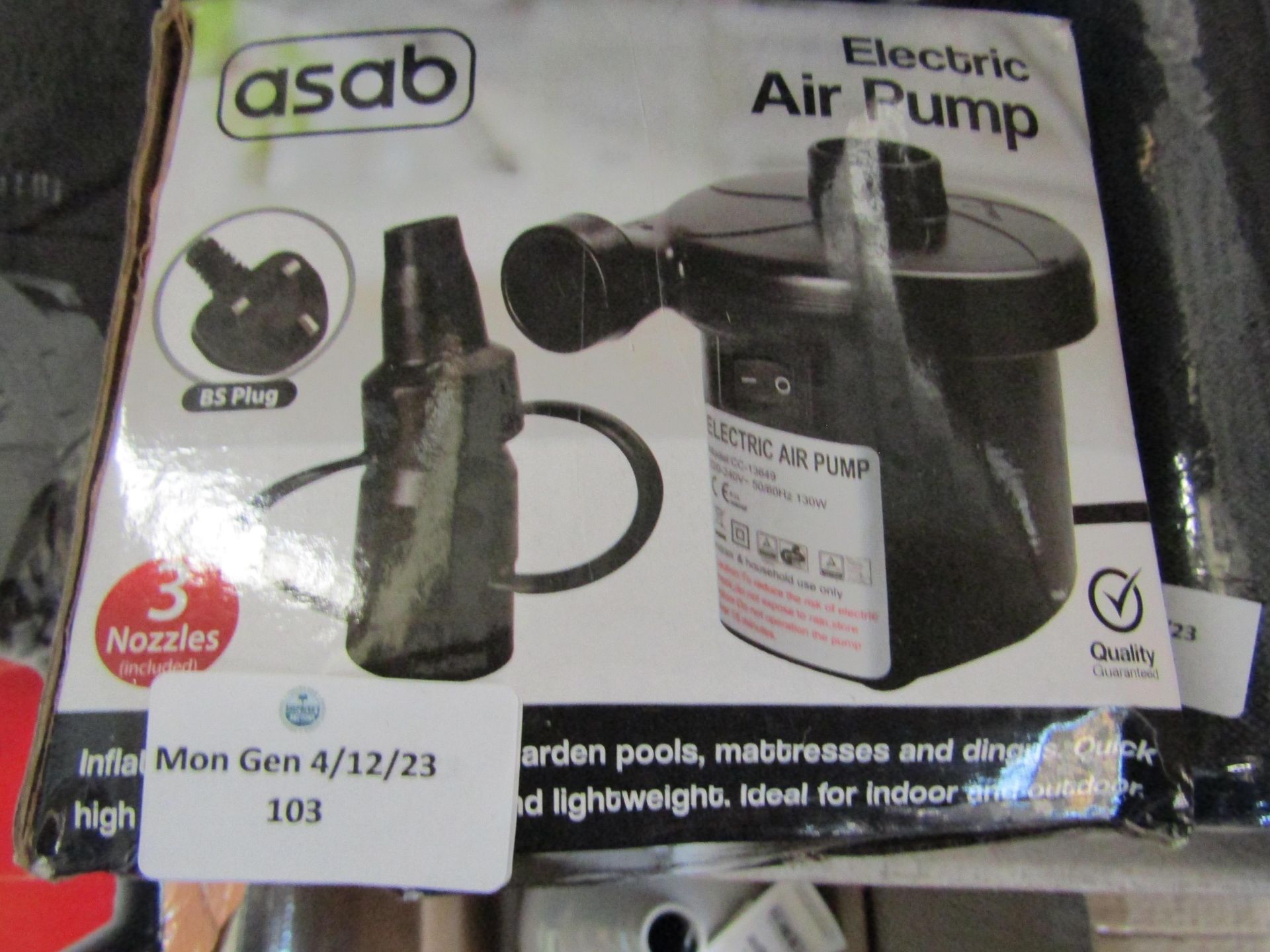 Asab - Electric Air Pump - Boxed.