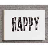 3x Signs with Sayings Happy wooden wall plaques, new RRP œ9 each, 10x15cm