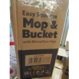 Asab easy squeeze mop and bucket, boxed and unchecked