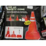 Popup Safety Cone - Boxed.