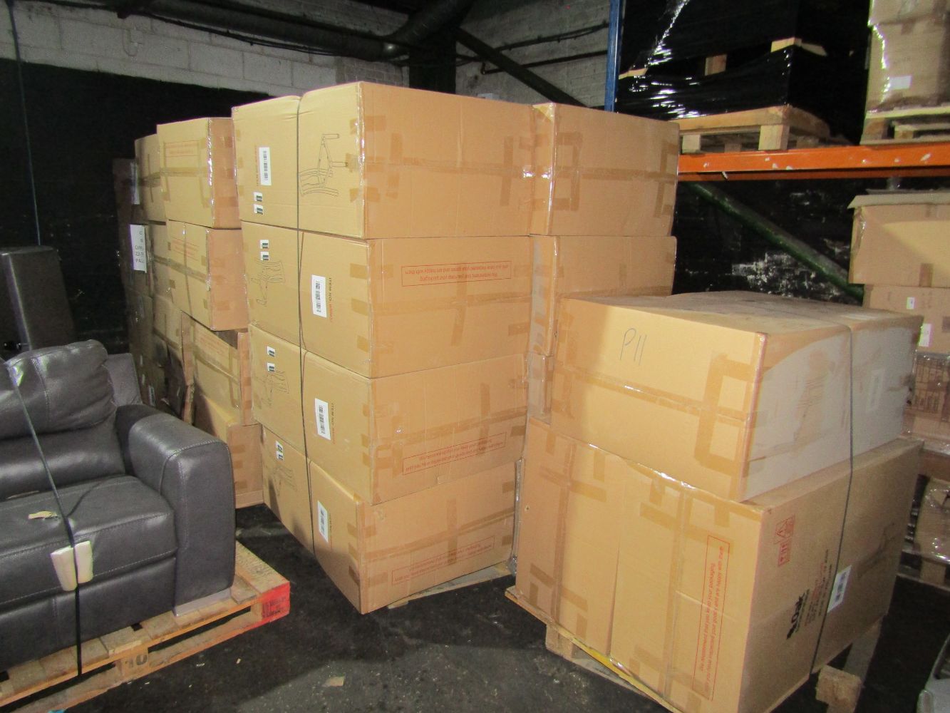 Bulk lot of 86 new Oak Furniture land chair frames, ready to add seat cushion starts at just £500