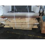 Pallet of unmanifested customer return furniture. All unchecked
