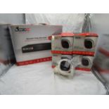 Provission 4 camera CCTV set that includesNVR5-8200Px+(mm) NVR 8 Channel 5MP AT 25FPS MM Case with