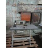Brother P842001 multi needle bench mounted stitch machine with peddles, was working before being