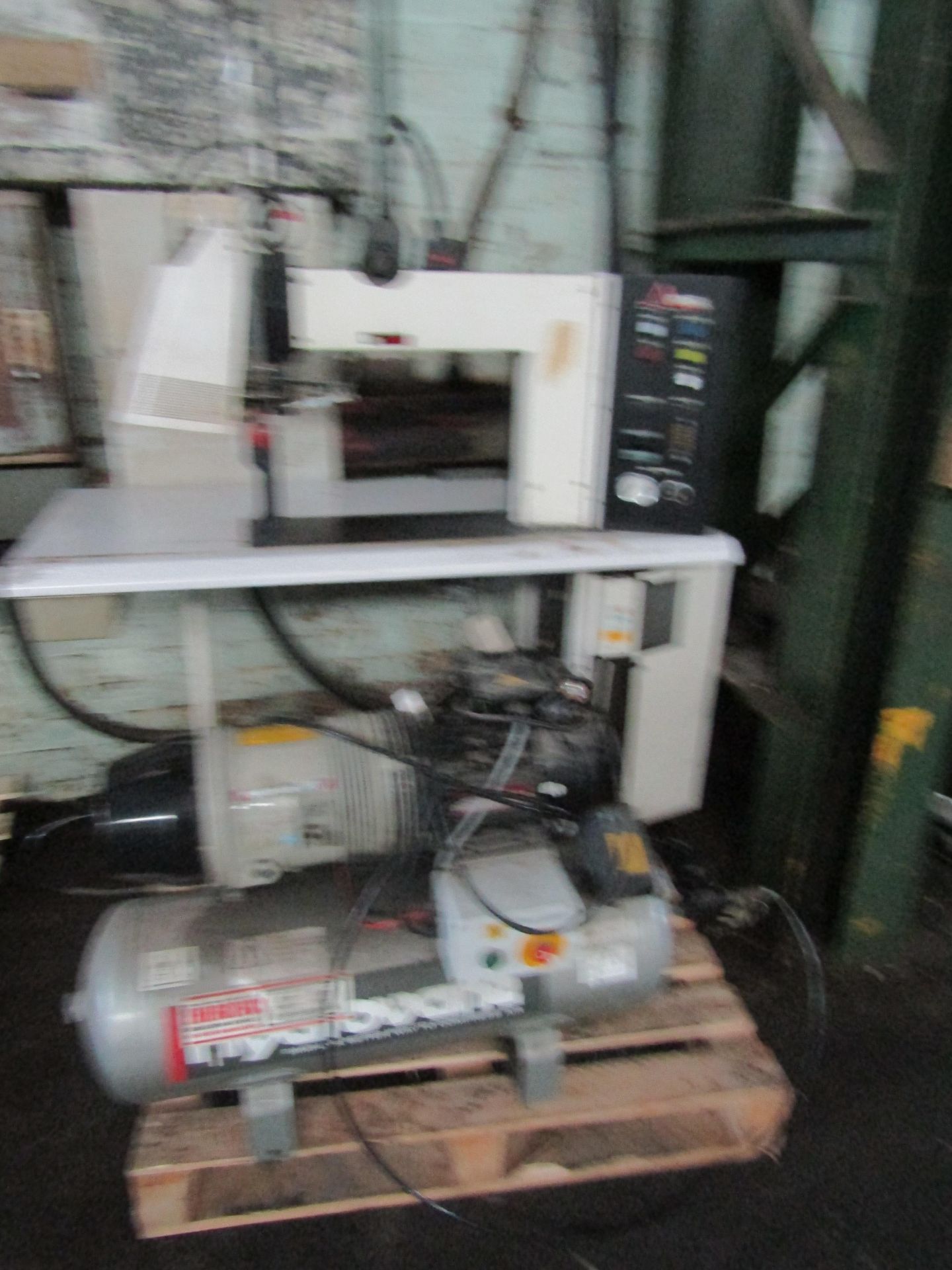 Ardmel tape seam sealer machine with Hydrovane 501 compressor. the business it was removed from says