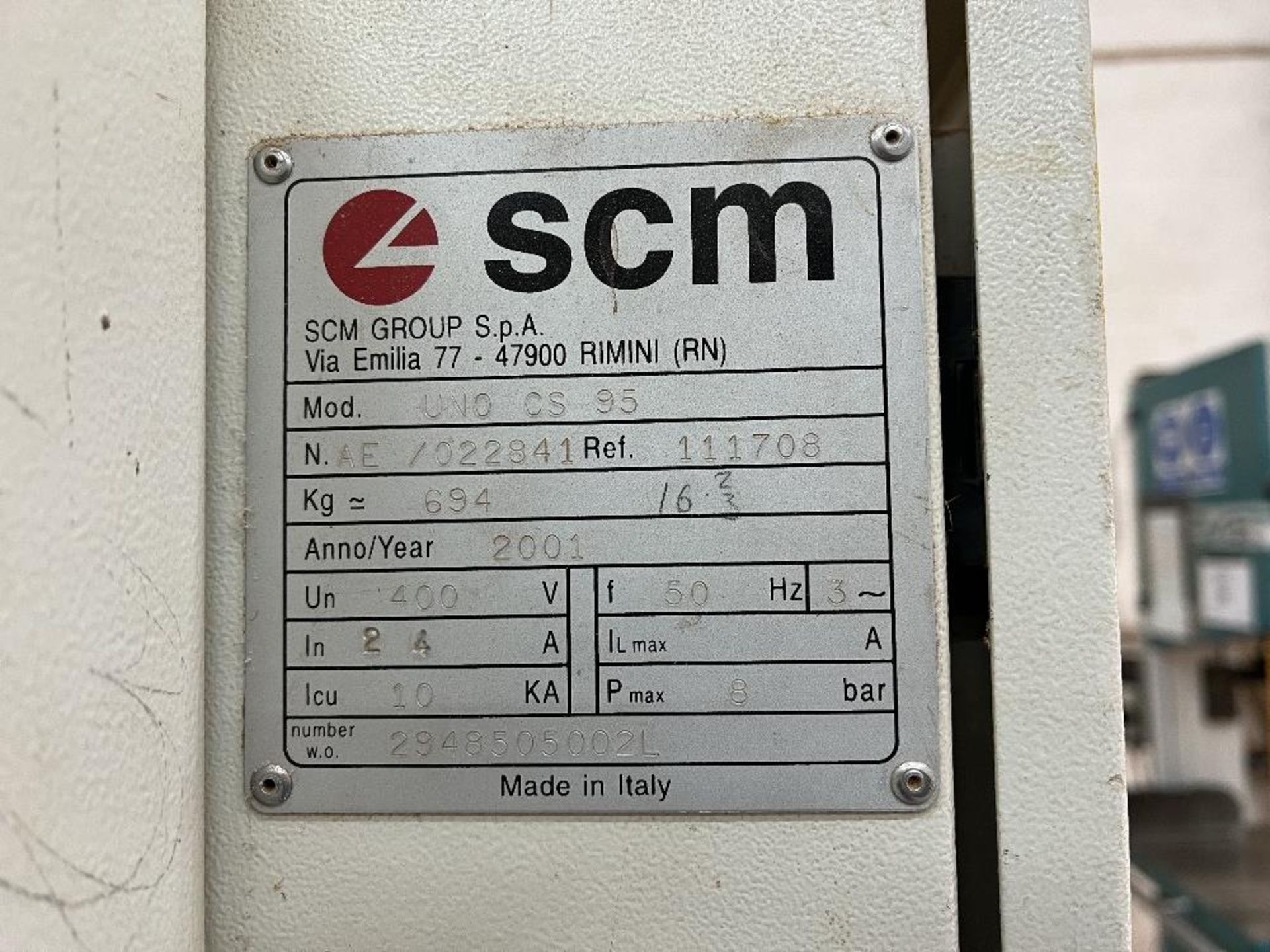 SCM Sandya UNO CS95 drum sander - Image 6 of 7