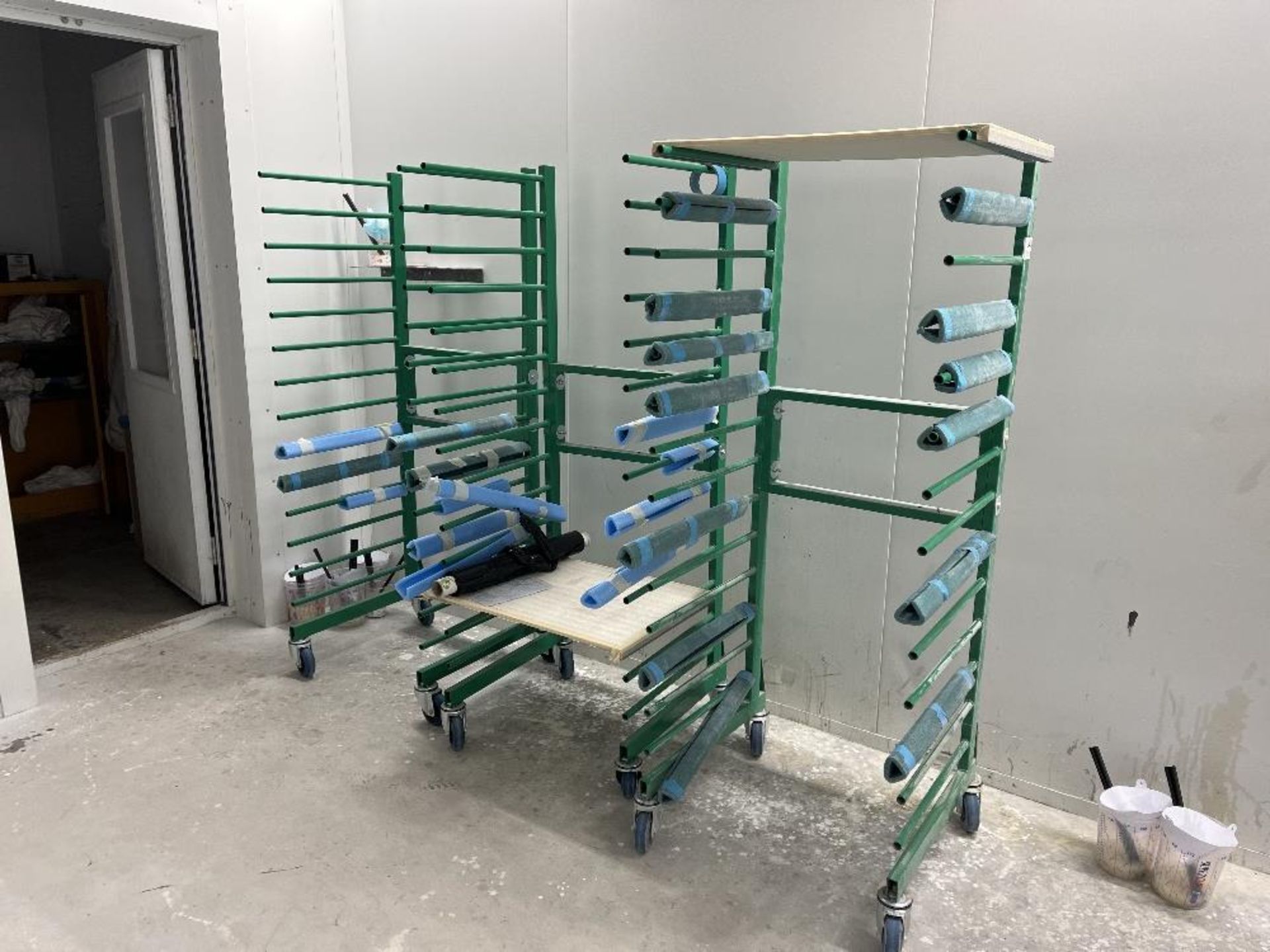 (3) Mobile Spray Booth Drying Racks - Image 2 of 2