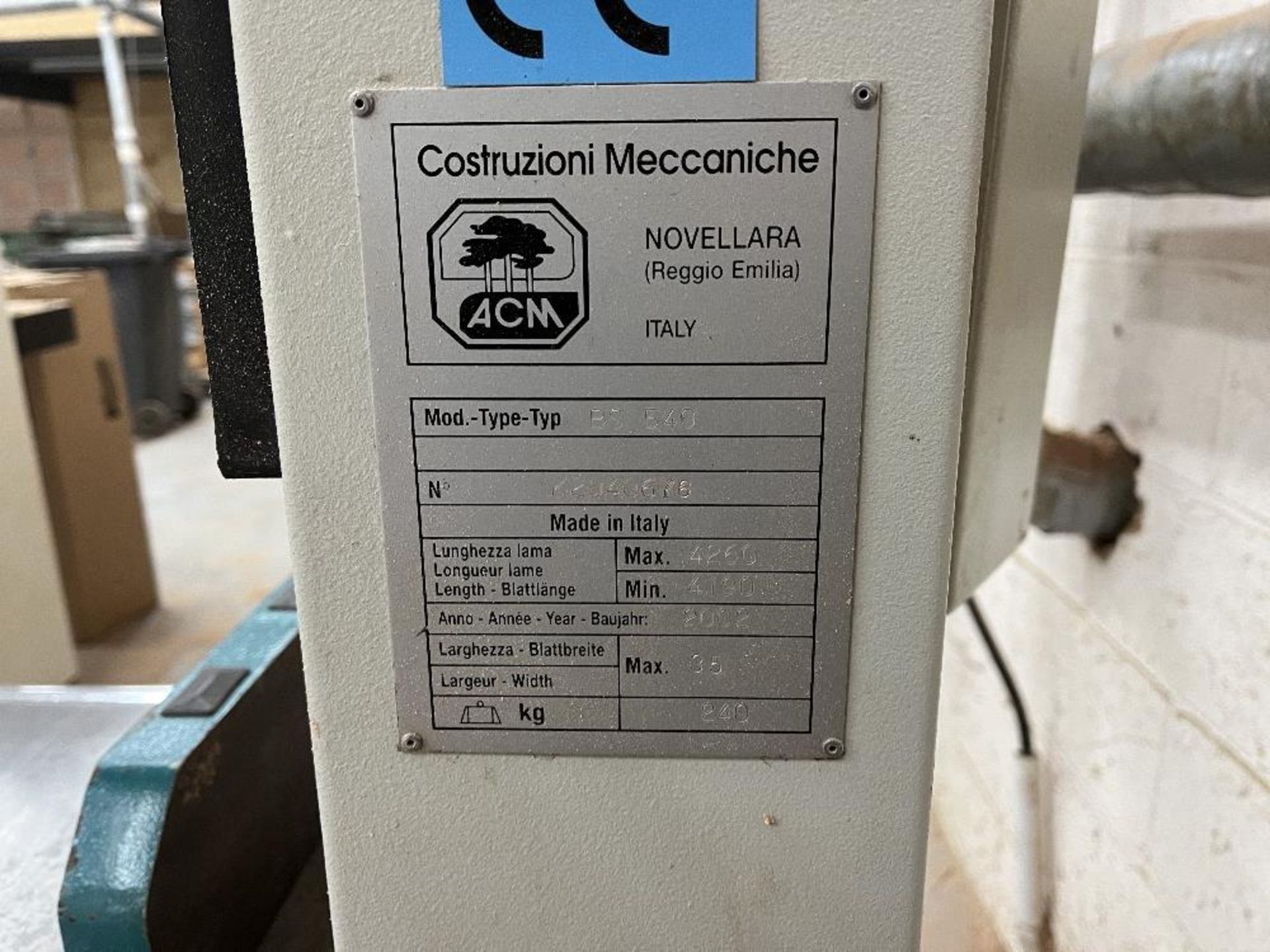 ACM BS540 vertical continuous band saw - Image 4 of 6