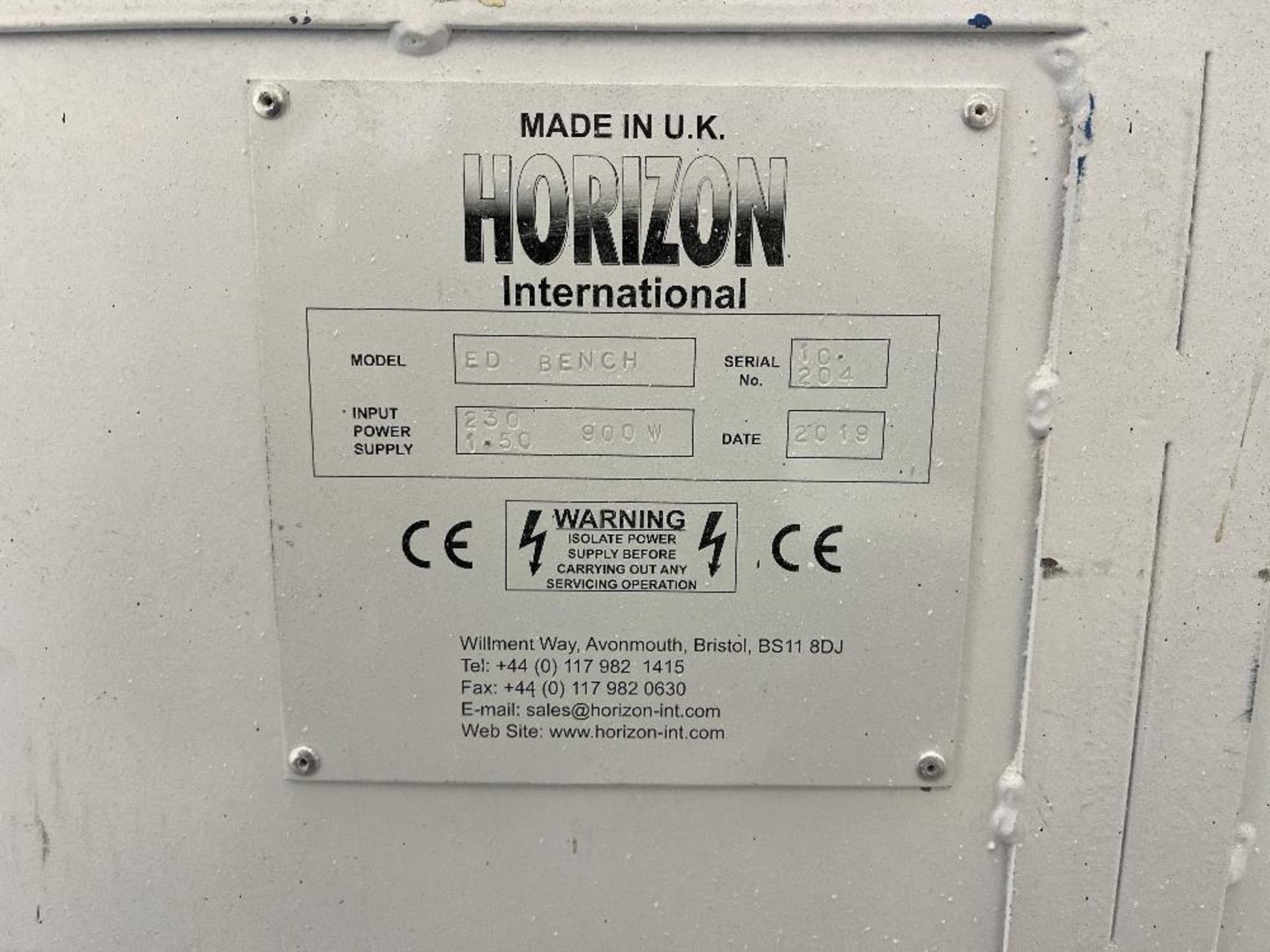 Horizon ED Downdraft Bench - Image 3 of 3