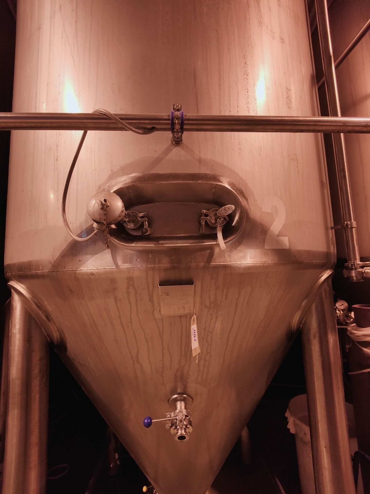 (2014) Biomashinostroene Ad, Bulgaria 6690 Litre Stainless Steel Fermentation Tank With Conical Base - Image 3 of 5