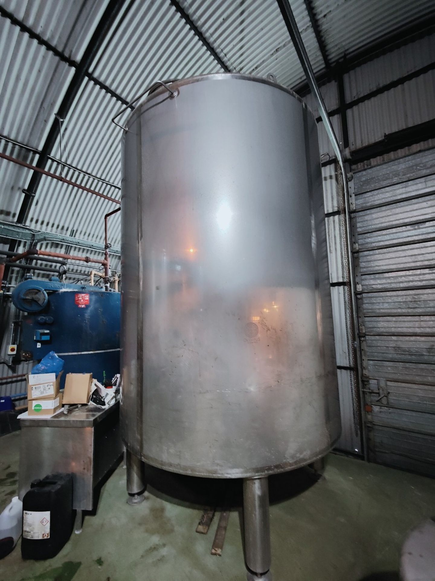 Biomashinostroene Jsco, Bulgaria, Olympus Automation 8,000 Litre Stainess Steel Cold Water Tank - Image 2 of 5