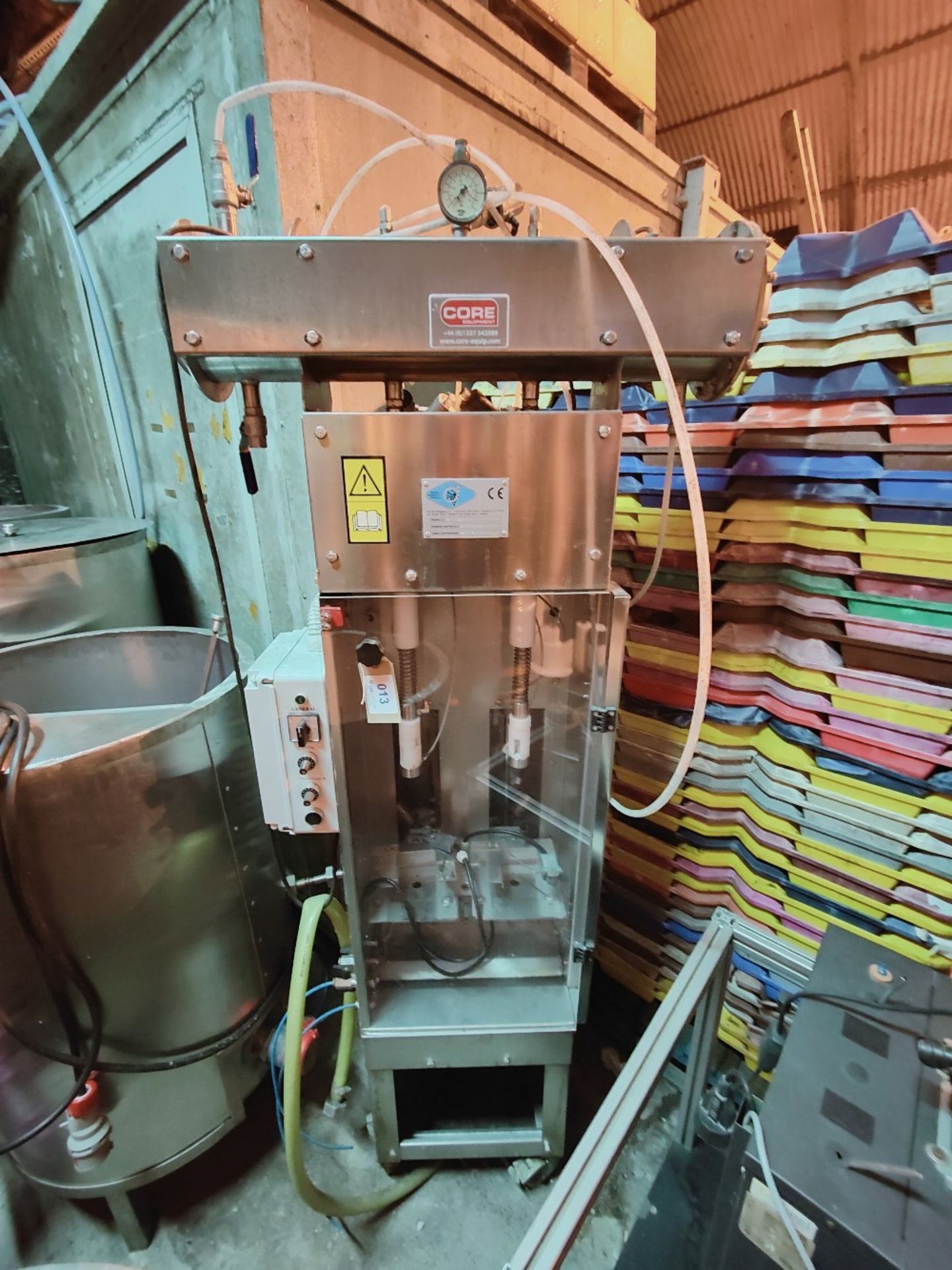 (2016) Core Equipment Ri-1200 Two Station Semi-Automatic Bottling Machine