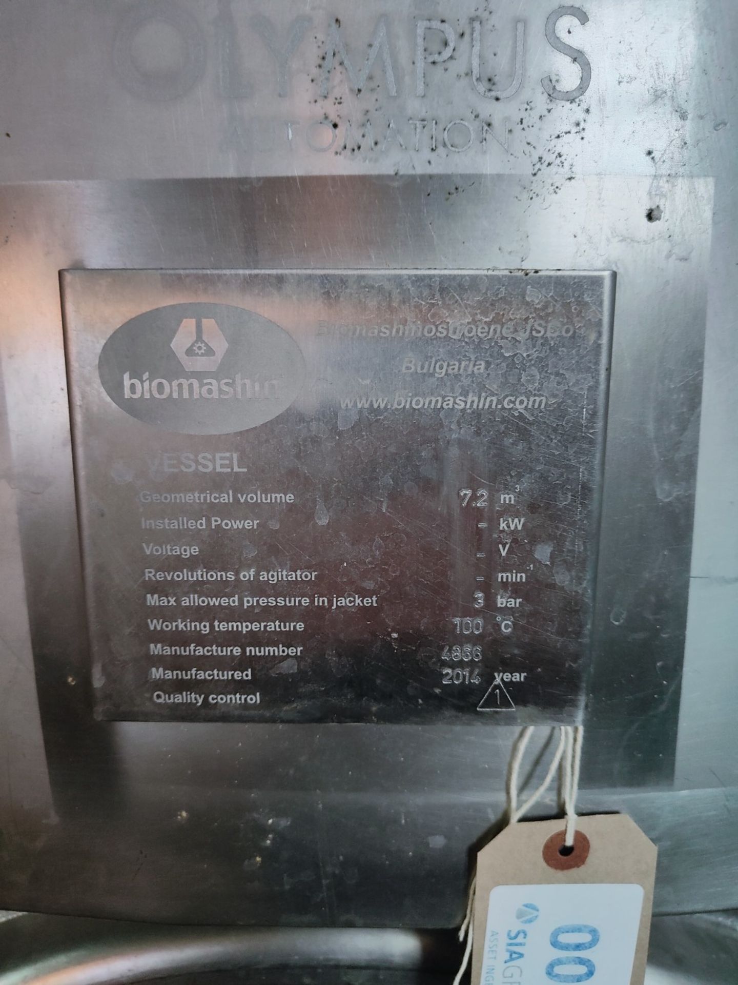 (2014) Biomashinostroene Jsco, Bulgaria, Olympus Automation Brew System - Image 10 of 22