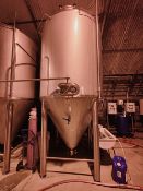 (2014) Biomashinostroene Ad, Bulgaria 6690 Litre Stainless Steel Fermentation Tank With Conical Base