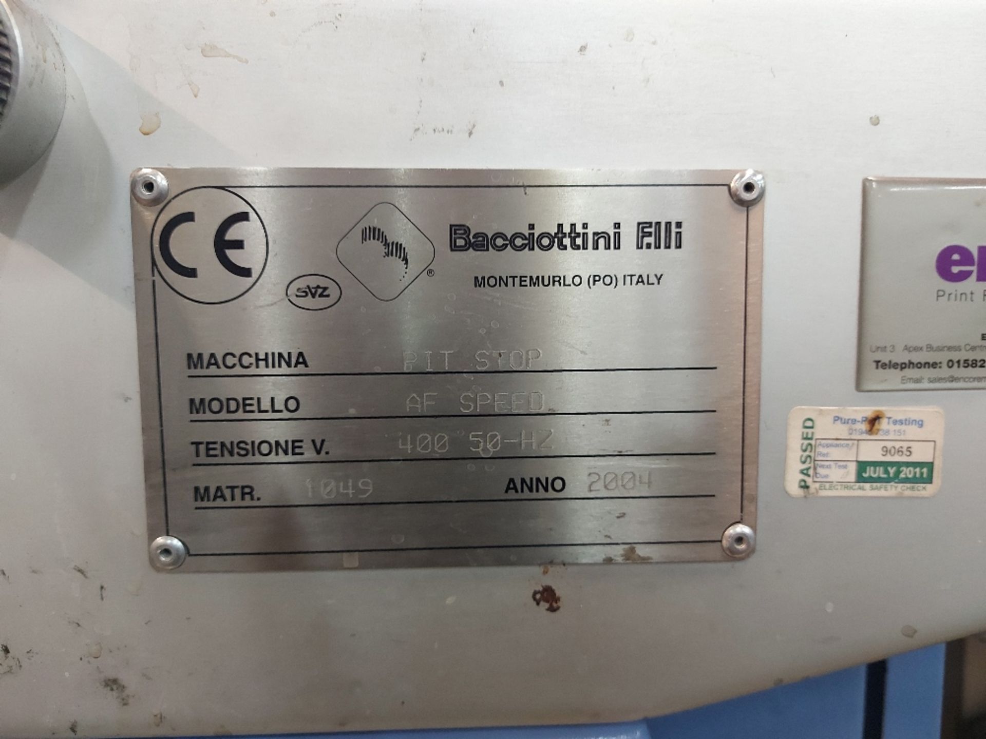 Bacciottini AF High Speed Creasing & Perforating Machine - Image 6 of 6