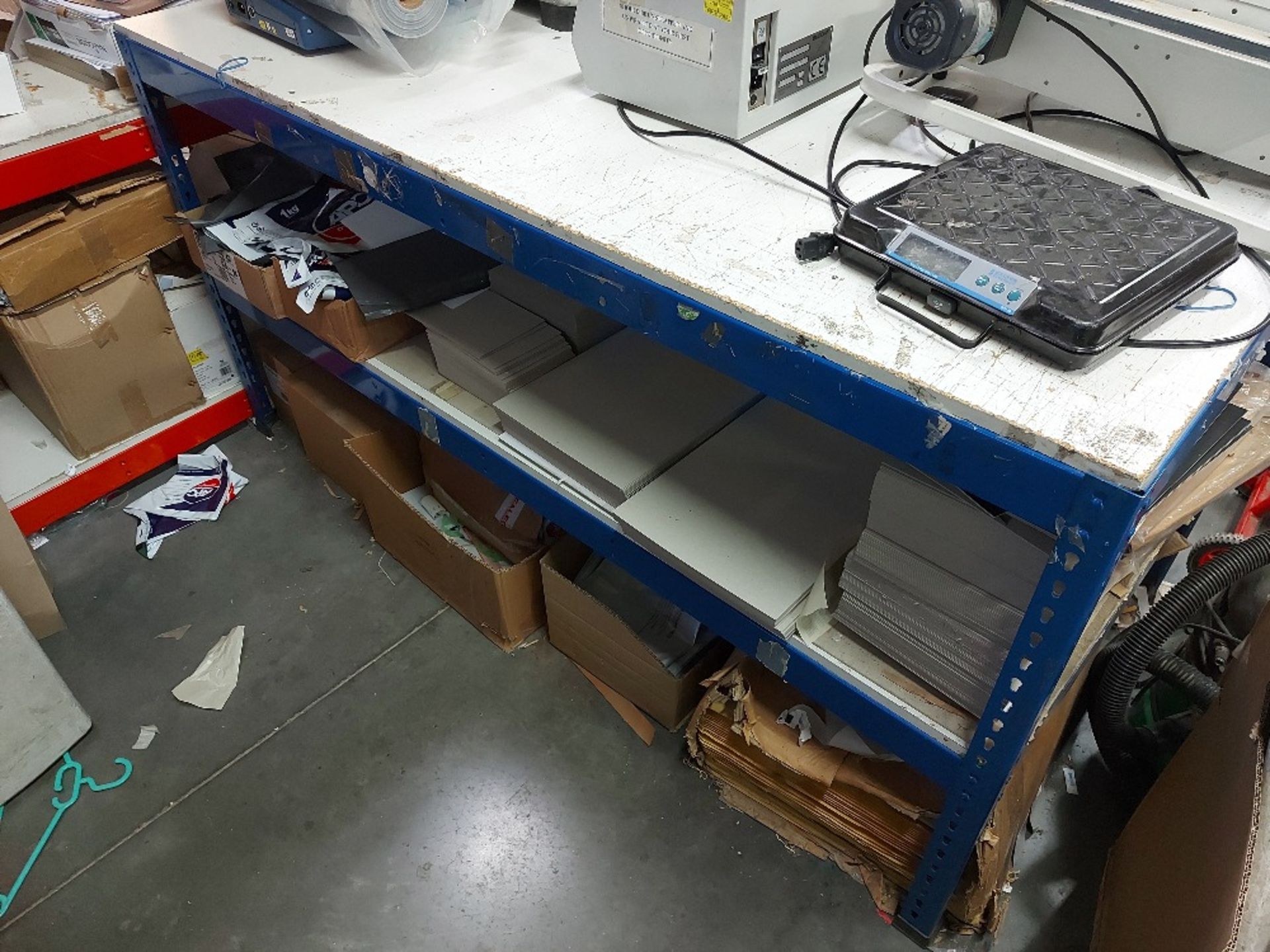 (5) Two Tier Rectangular Boltless Workbenches & Contents - Image 5 of 12