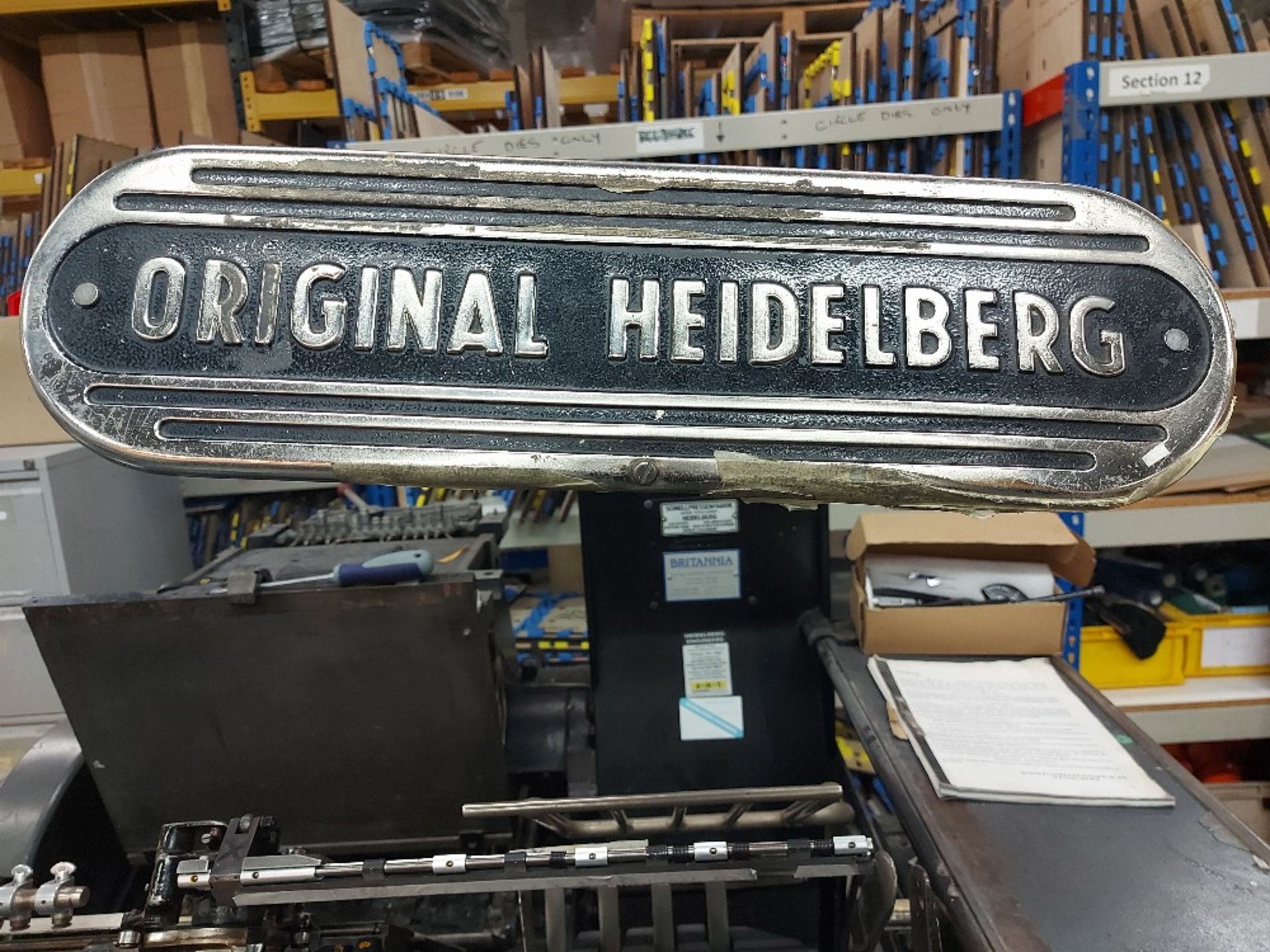 Heidelberg 13in x 18in Converted Cutting & Creasing Platen - Image 6 of 9