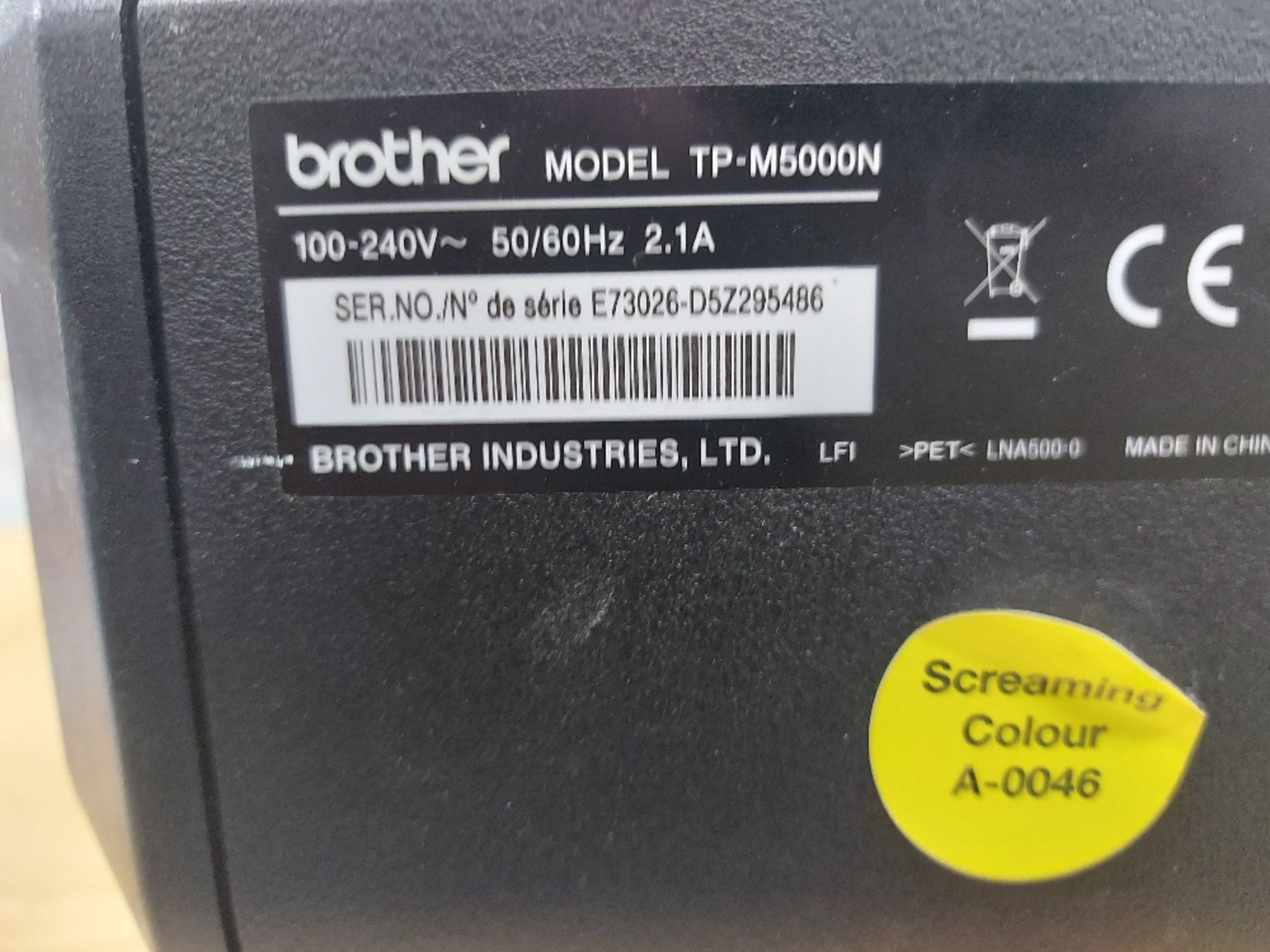 Brother Tape Creator Pro TP-M5000N Customised Tape Printer - Image 6 of 6