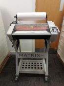 Matrix Duo MD-460 Roll Laminator on Mobile Stand