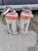 (2) STIHL 10L pressurised spray canisters