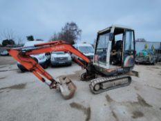Kubota KX71-2 rubber tracked mini excavator
