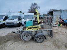 (2018) Ammann ARW 65 compact double drum roller and trailer