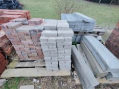 Quantity of paving bricks, paving slabs and kerb stones, as lotted