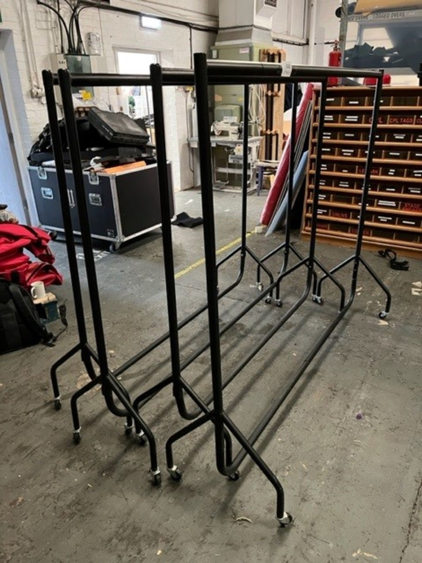 (4) Mobile Clothes Rails