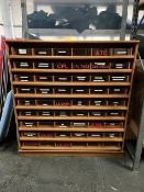 Nine Drawer Wooden Storage Unit