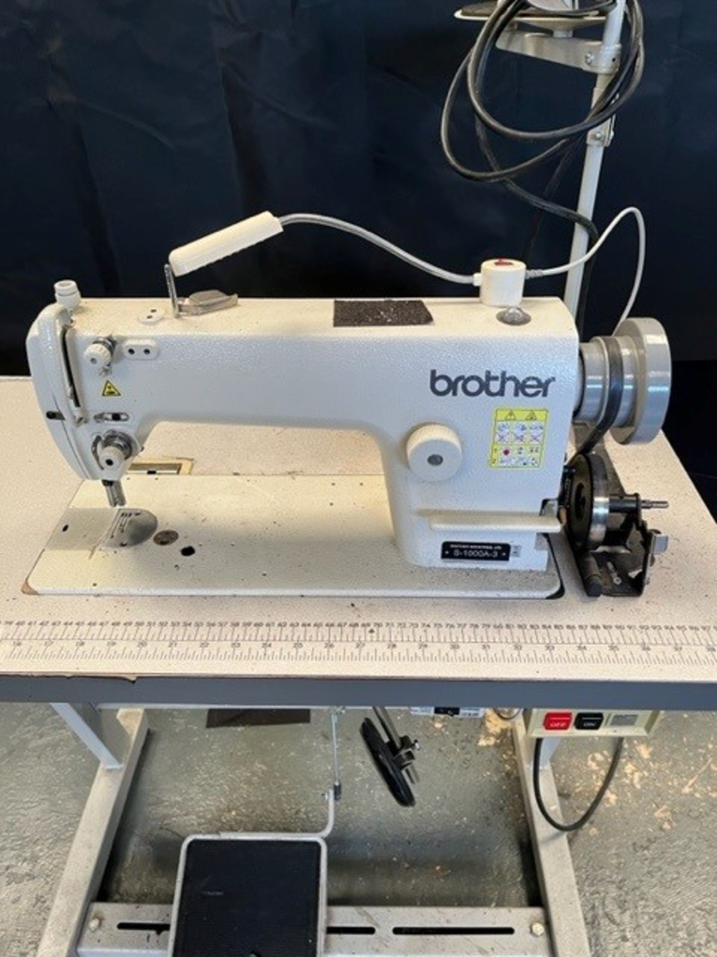 Brother S-1000A-3 Industrial Lockstitch Sewing Machine with Sewing Table - Image 3 of 7