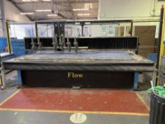 Flow 2500m x 1200m twin axis six head waterjet cutting system