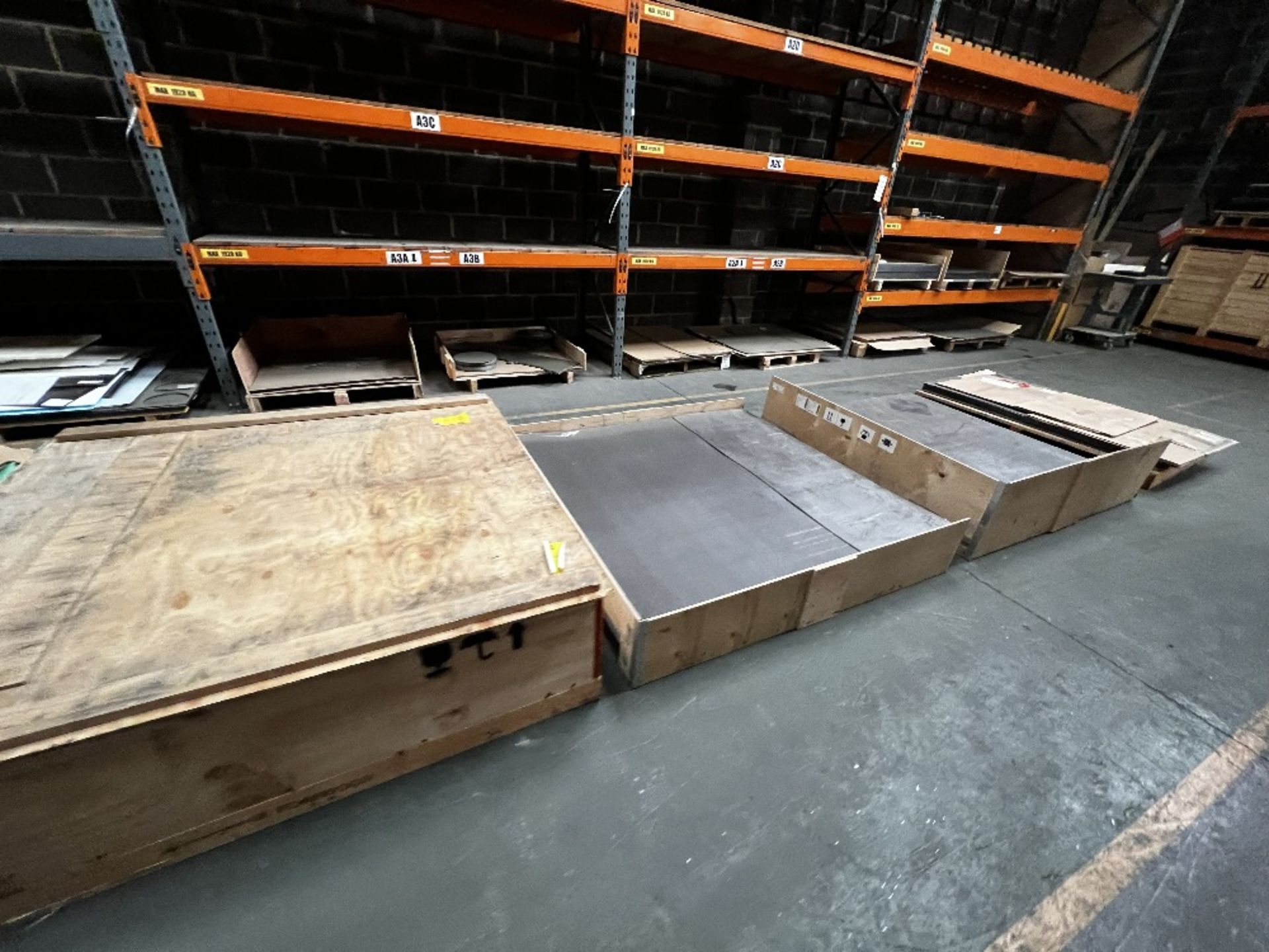 Quantity of (4) pallets stainless steel tanged material